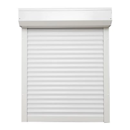 Volet roulant pvc motorisé filaire Protecta blanc 120 x h.135 cm