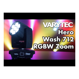 Varytec Hero Wash 712 Z RGBW Zoom Une information important | Fixfr