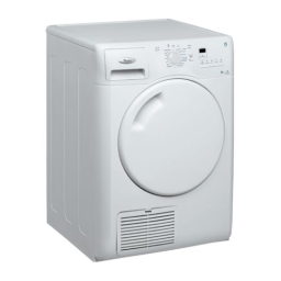 Whirlpool AWZ 5788 Dryer Manuel utilisateur | Fixfr