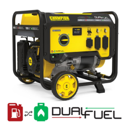 Champion Power Equipment 201077 6500-Watt Dual Fuel Generator Manuel utilisateur | Fixfr
