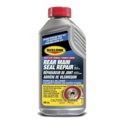 Rislone Heavy-Duty Rear Main Seal Repair Manuel du propriétaire | Fixfr