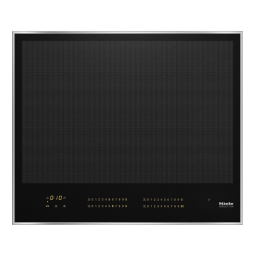 Miele KM 7667 FR Table de cuisson à induction 626 mm mm de large Manuel utilisateur | Fixfr