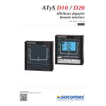 Socomec ATyS D10 / D20 Operating instrustions