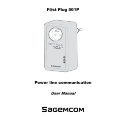 SAGEMCOM F@st Plug 501 P Duo Mode d'emploi | Fixfr