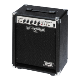 Behringer ULTRABASS BX300 Notice + IA Chat & PDF | Fixfr