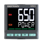 gefran 650 PID Controller, 1/16 DIN Manuel utilisateur