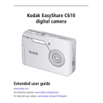 Kodak EASYSHARE C610 Mode d'emploi
