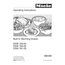 Miele ESW 761-25 Manuel utilisateur | Fixfr