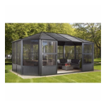 Sojag 445-9163001 Charleston Solarium, 12 ft. x 15 ft. Dark Gray Manuel utilisateur