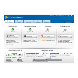 TuneUp Utilities 2012 Manuel utilisateur | Fixfr