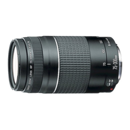 Canon EF 75-300mm f/4-5.6 III Manuel utilisateur | Fixfr