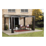 Sojag 500-9165234 Budapest Dark Brown Metal Rectangle Screened Gazebo Guide d'installation