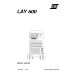 ESAB LAY 500 Manuel utilisateur