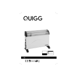 Quigg QCH 2000/2 TT Convector Heater Mode d'emploi