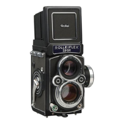 Rolleiflex 2,8 GX Manuel d'utilisation | PDF & IA Chat | Fixfr
