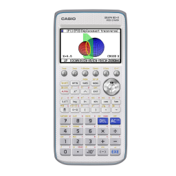 Casio GRAPH90+ E Calculator Manuel utilisateur | Fixfr