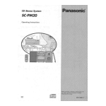 Panasonic SCPM20 Operating instrustions