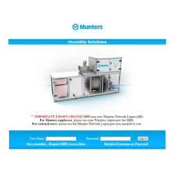 Manuel Utilisateur Munters MCD100E + Chat IA & PDF | Fixfr