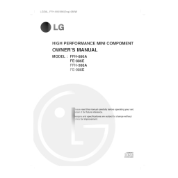 LG FFH-986A Manuel du propriétaire | Fixfr