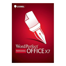 Corel WordPerfect Office X7 Manuel utilisateur | Fixfr