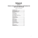 Guide Hotpoint R&eacute;frig&eacute;rateur &agrave; portes fran&ccedil;aises+IA
