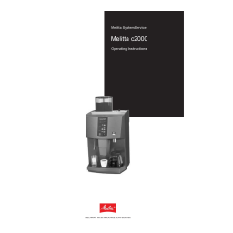 Melitta C2000 Manuel utilisateur | Fixfr