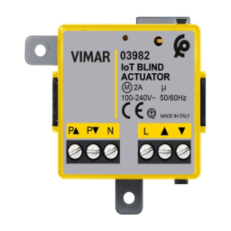 Vimar 03982 IoT connected roller shutter module Une information important | Fixfr