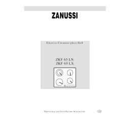 Zanussi ZKF650LX Manuel utilisateur | Fixfr