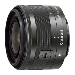 Canon EF-M 15-45mm f/3.5-6.3 IS STM Manuel utilisateur | Fixfr