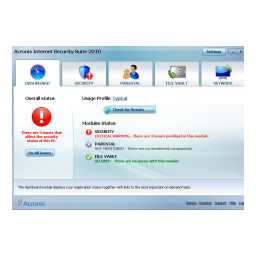 ACRONIS Internet Security Suite 2010 Manuel utilisateur | Fixfr