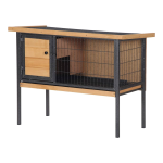 PawHut D51-141 Wooden Rabbit Hutch Mode d'emploi