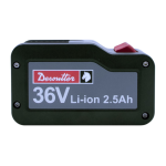 Desoutter BATTERY PACK 36V_2.5 Ah (6158132670) Accessory Mode d'emploi