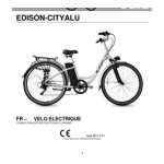 Edison EDISON-CITYALU VELO ELECTR. 26' Manuel du propri&eacute;taire