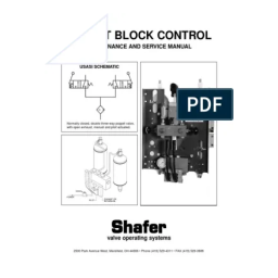 Shafer Poppet Block Manuel utilisateur | Fixfr