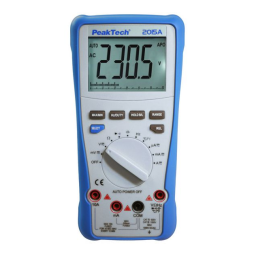 PeakTech P 2015 A True RMS 1000 V digital multimeter 4000 Counts Manuel du propriétaire | Fixfr