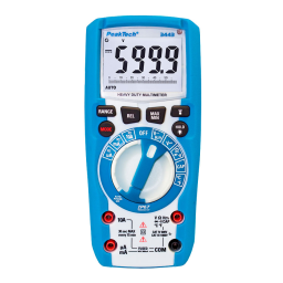 PeakTech P 3443 Digital multimeter 6,000 counts, IP67 Manuel du propriétaire | Fixfr