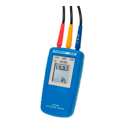 PeakTech P 2530 3-phase direction indicator Manuel du propriétaire | Fixfr