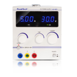 PeakTech P 6140 Digital Laboratory Power Supply 0-30 V/ 0-5 A DC Manuel du propri&eacute;taire