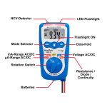 PeakTech P 1020 A 600V AC / DC multimeter Manuel du propri&eacute;taire