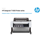 HP DesignJet T1600 Printer series Manuel utilisateur