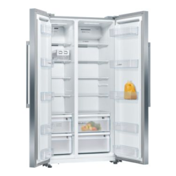 Bosch KAN93VIFP Frigo américain/French Doors Manuel du propriétaire | Fixfr