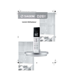 Sagem D26T Manuel utilisateur