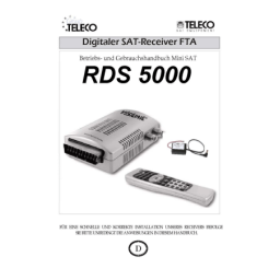 Teleco RDS 5000 Camping Manuel utilisateur | Fixfr