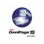 Nuance SCANSOFT OMNIPAGE 15 Manuel utilisateur