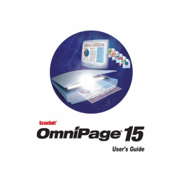 Nuance SCANSOFT OMNIPAGE 15 Manuel utilisateur | Fixfr