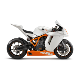 KTM 1190 RC8 R JP 2012 Sport Bike Manuel utilisateur | Fixfr