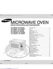 Samsung CE1180GWT Manuel utilisateur | Fixfr