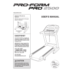 ProForm 910 ZLT TREADMILL Manuel utilisateur