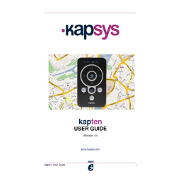 Kapsys Kapten Manuel utilisateur | Fixfr