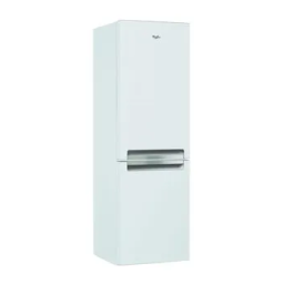 Whirlpool WBA3327 NF W Fridge/freezer combination Manuel utilisateur | Fixfr